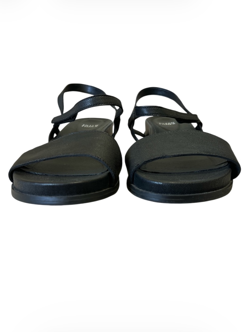 Eileen Fisher Black Demo Leather Ankle-Strap Sandal - Picture 6 of 8